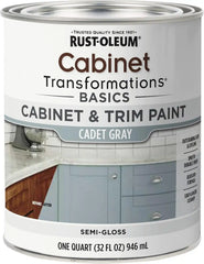 Rust-Oleum 372009 Transformations Basics Cabinet & Trim Paint, Quart, Cadet Gray 32 Fl Oz, 0.25 Gallon (Pack of 1)