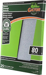 Gator CeraMax 9" x 11" Ceramic Sanding Sheets, 80 Grit, 25 Pack