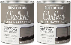 Rust-Oleum Oat Latte Chalked All-in-One Ultra Matte Paint | One Coat Coverage | No Primer, Sanding, Or Topcoat Needed | Easy Clean Up | Made in USA | 30 OZ | 2 Pack