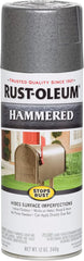 Rust-Oleum 7214830 Stops Rust Hammered Spray Paint, 12 oz, Gray