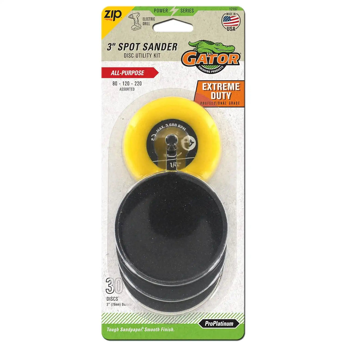 Gator 3" Spot Sander Assorted Disc Utility Kit
