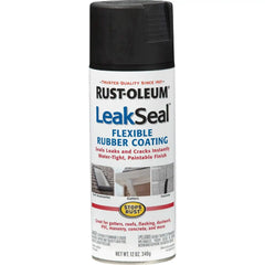 Rust-Oleum 265494 LeakSeal Flexible Rubber Coating Spray, 12 Ounce, Black, 12 Fl Oz