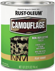 Rust-Oleum 379562 Specialty Camouflage Paint, Quart, Flat Khaki, (Pack of 1)