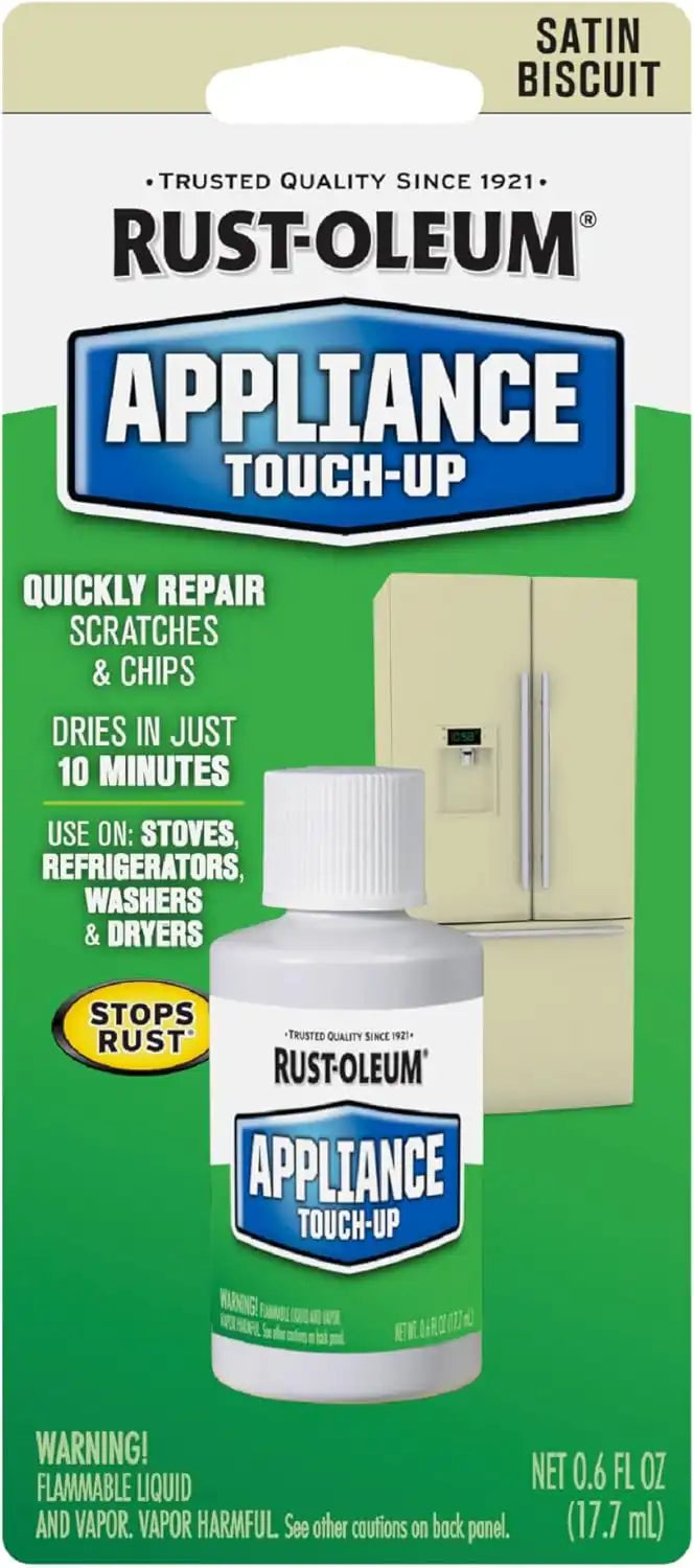 Rust-Oleum 203002 .6-Ounce Specialty Brush Bottle Appliance Touch Up, Biscuit