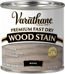 Varathane Premium Fast Dry Wood Stain | 1 Hour Dry Time | 1 Coat Color | Interior Wood Stain | Furniture, Cabinets, Doors, Trim | Half Pint | Bone