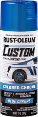 Rust-Oleum 340457 Automotive Custom Chrome Spray Paint, 10 oz, Blue