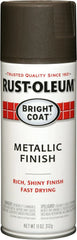 Rust-Oleum 7713830 Stops Rust Bright Coat Metallic Spray Paint, 11 Oz, Dark Bronze