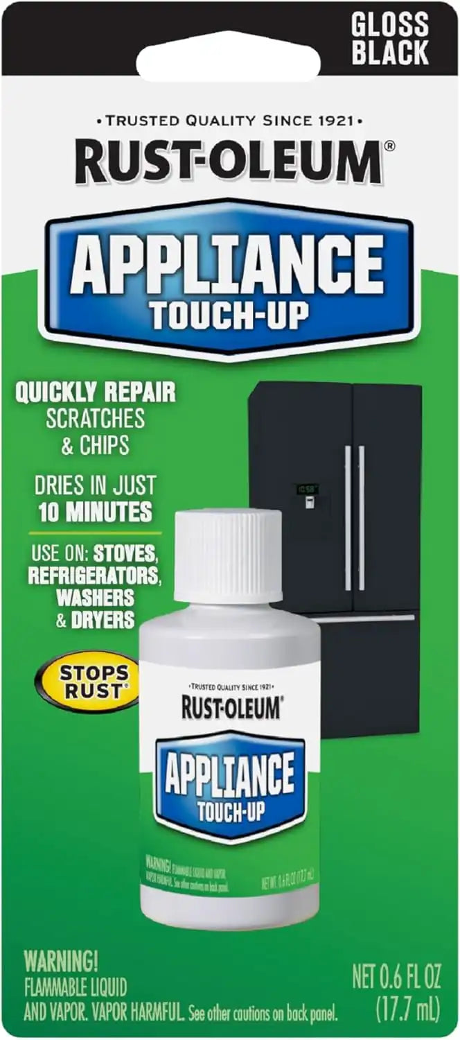 Rust-Oleum 213174 .6-Ounce Specialty Brush Bottle Appliance Touch Up, Black