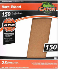 Ali Industries 4225 9 x 11 in. 150 Grit Fine Garnet Sandpaper, 25 Count