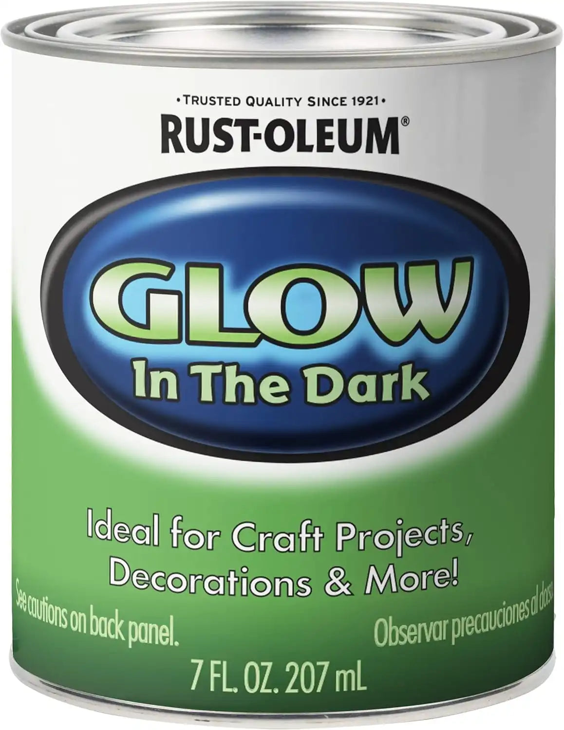 Rust-Oleum 214945 Glow in The Dark Brush On Paint, Half Pint