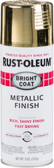 Rust-Oleum 7710830 Stops Rust Bright Coat Metallic Spray Paint, 11 Ounce, Gold, (Pack of 1)