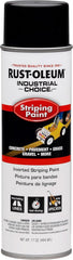 Rust-Oleum 1677838 S1600 System Inverted Striping Paint, 18-Ounce, Black