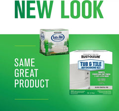 Rust-Oleum 384166 Tub And Tile Refinishing 2-Part Kit, Gloss Coastal Fog
