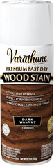 Varathane Premium Fast Dry Wood Stain Spray | 1 Hour Dry Time | 1 Coat Color | Interior Wood Stain | Furniture, Cabinets, Doors, Trim | 10.25 oz | Dark Walnut