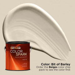 Rust-Oleum Color Spark Interior Paint and Primer in One, Matte, Bit of Barley, 1 Gallon