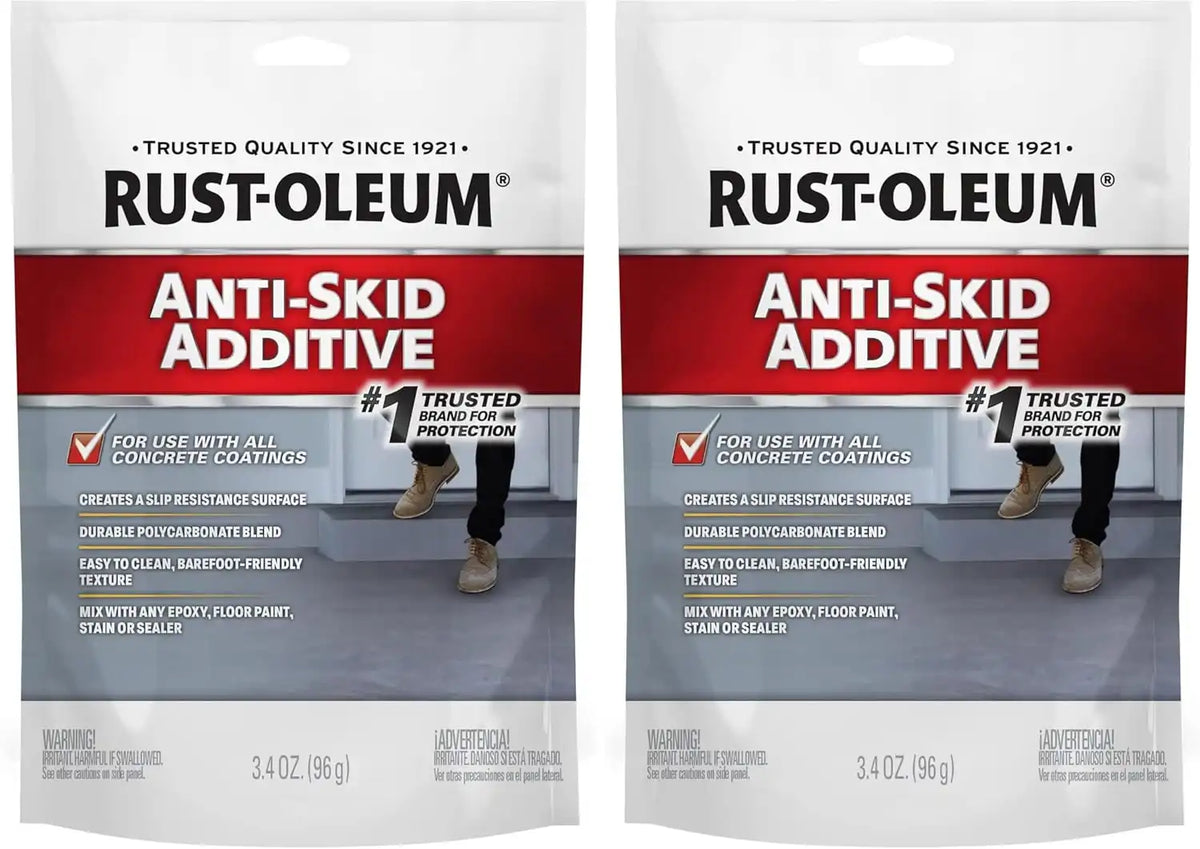 Rust-Oleum Anti-Skid Additive | Aluminum Oxide Formula | Adds Slip Resistance | Sand-Like Particles | 3.4 oz | 3.4 Ounce (Pack of 2)