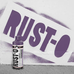 Rust-Oleum Rust-O Acrylic Spray Paint | Street Artist Spray Paint for Murals | Weather Resistant for Concrete, Wood, Brick and Other Surfaces | 11 Ounce | Matte Grape Lollipop