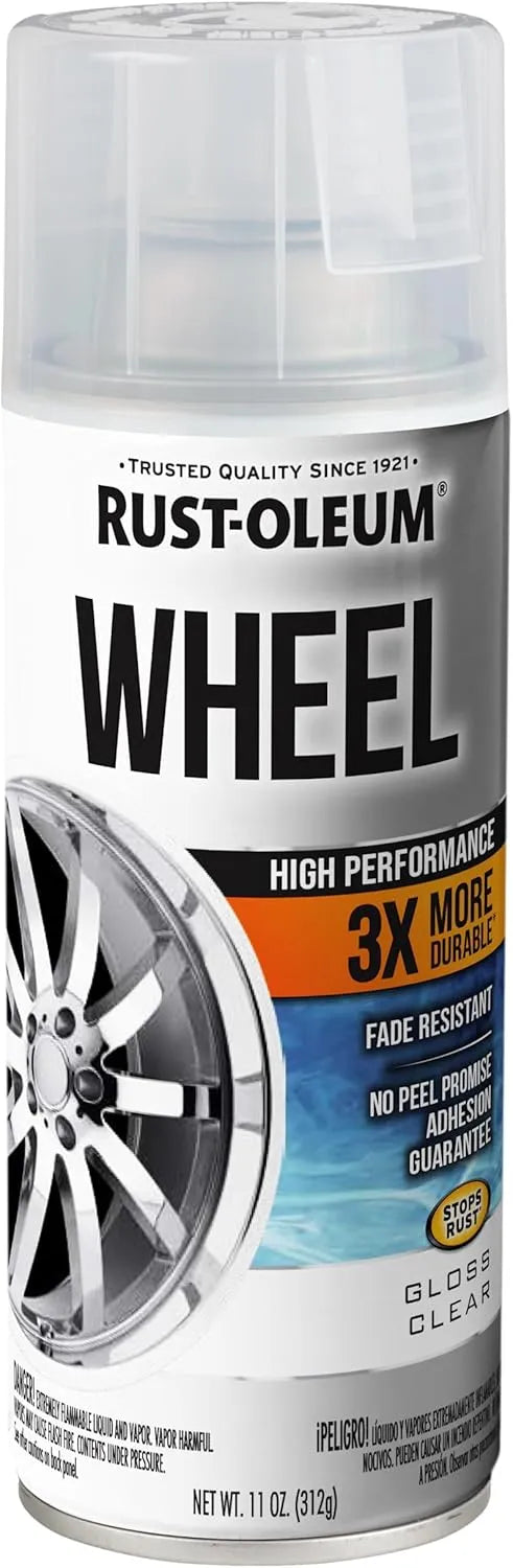 Rust-Oleum 366439 High Performance Wheel Spray Paint, 11 oz, Gloss Clear