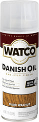 Watco Danish Oil Wood Finish Spray, 11.25 oz, Dark Walnut