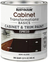 Rust-Oleum 372011 Transformations Basics Cabinet & Trim Paint, Quart, Espresso