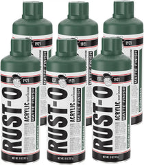 Rust-Oleum Rust-O Acrylic Spray Paint | Street Artist Spray Paint for Murals | Weather Resistant for Concrete, Wood, Brick and Other Surfaces | 11 Ounce | Matte Wilderness | 6 Pack