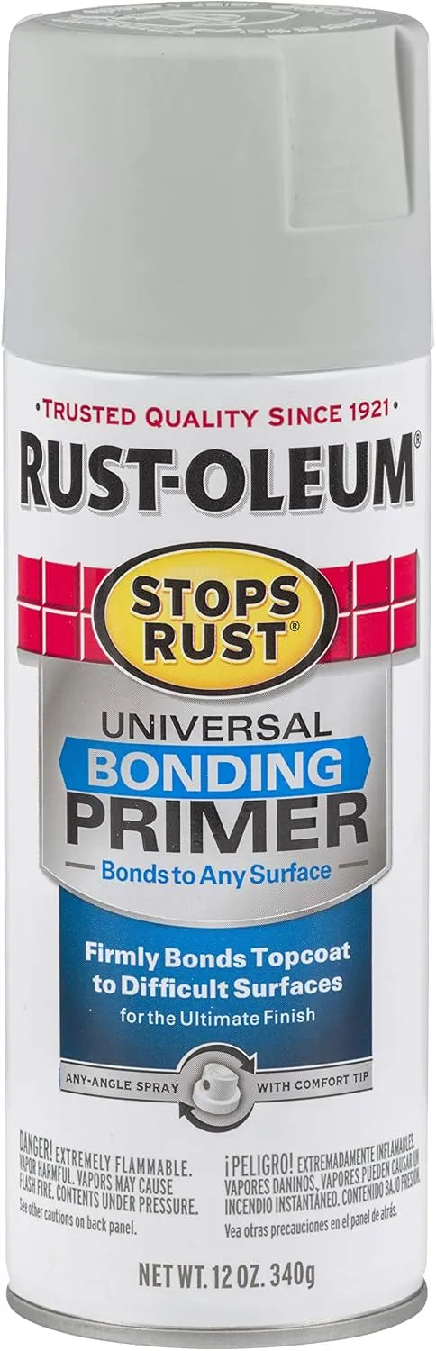 Rust-Oleum 330491 Stops Rust Universal Bonding Primer, 12 oz, Gray