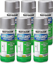 Rust-Oleum 7887830-6PK Specialty Appliance Epoxy Spray Paint, 12 oz, Stainless Steel, 6 Pack