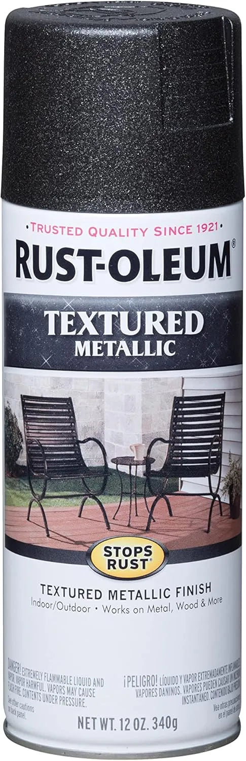 Rust-Oleum 252303 Stops Rust Metallic Textured Spray Paint, 12 Oz, Galaxy