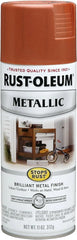 Rust-Oleum 7273830 Stops Rust Metallic Spray Paint, 11 oz, Copper