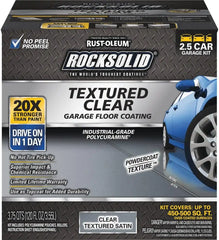 Rust-Oleum 317382 RockSolid Garage Floor Coating, 2.5 Car Kit, Textured Clear