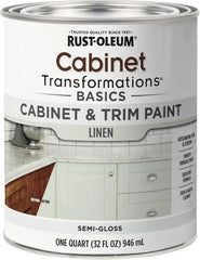 Rust-Oleum 372008 Transformations Basics Cabinet & Trim Paint, Quart, Linen 32 Fl Oz, 0.25 Gallon (Pack of 1)
