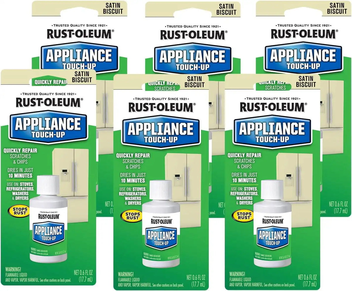 Rust-Oleum 203002-6PK Specialty Appliance Touch-Up Paint, 0.6 oz, Biscuit, 6 Pack