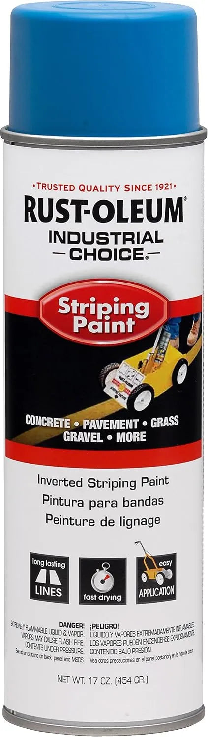 Rust-Oleum 263446 Industrial Choice Inverted Striping 18 oz Spray Paint, Dark Blue/Blue