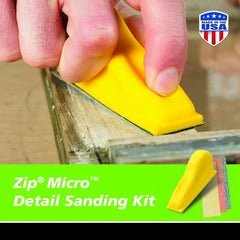 Gator MicroZip Sander Kit, Assorted Grits, 3.5" x 1"
