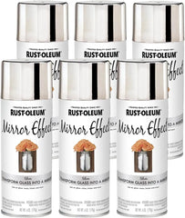 Rust-Oleum 301494-6PK Specialty Mirror Spray, Silver, 6 Ounce (Pack of 6)