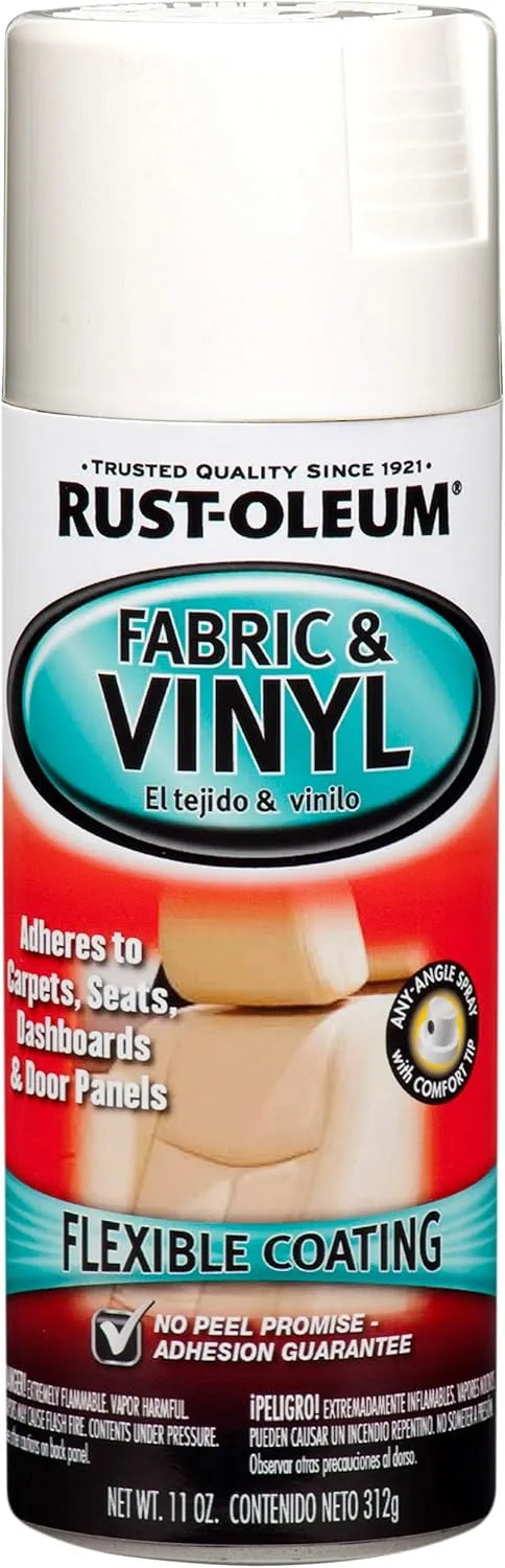 Rust-Oleum 248922 Fabric & Vinyl Spray Paint, 11 oz, Gloss White