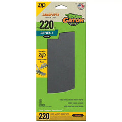 Gator 7160 Hook and Loop Very Fine 220-Grit Drywall Sheet Sandpaper, 4.5 x 10.5 Inch, 6 Sheets