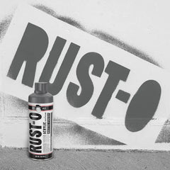 Rust-Oleum Rust-O Acrylic Spray Paint | Street Artist Spray Paint for Murals | Weather Resistant for Concrete, Wood, Brick and Other Surfaces | 11 Ounce | Matte Coal Chute | 6 Pack