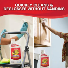 Krud Kutter Gloss-Off Prepaint Surface Preparation Cleaner, 32 oz, No Sanding Liquid Deglosser for Cabinets, Trim, Doors and Furniture, Removes Dirt Grease and Gloss for Paint Adhesion