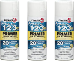 Zinsser 272479-3PK Bulls Eye 1-2-3 Plus Spray Primer, 13 oz, White, 3 Pack