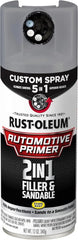 Rust-Oleum Automotive 2-in-1 Filler & Sandable Primer Custom Spray 5-in-1, 12 oz, Gray