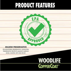 Wolman 1904A-6PK Woodlife CopperCoat Green Wood Preservative, Quart, 6 Pack