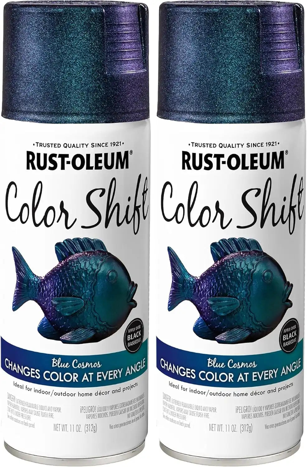 Rustoleum Color Shift Spray Paint, 11 ounce, Cosmos Blue (Pack of 2)