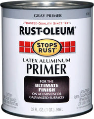 Rust-Oleum 8781502 Stops Rust Flat Aluminum Primer, Quart