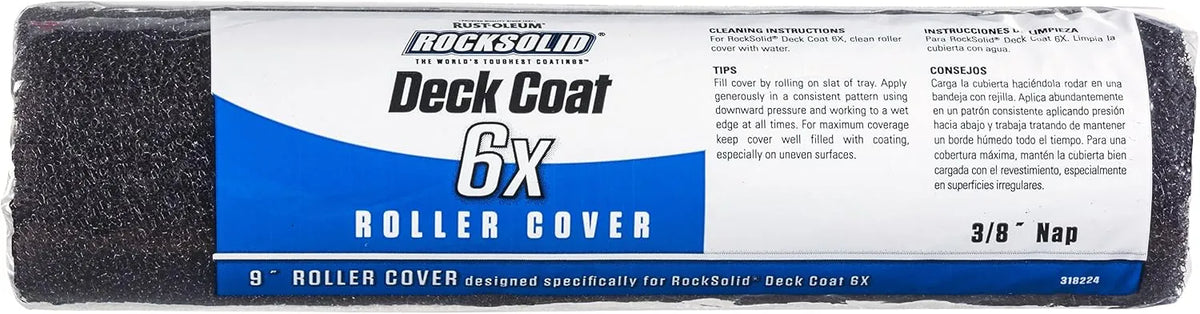 Rust-Oleum 318224 RockSolid Deck Coat 6X Roller Cover