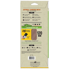 Gator 7176 Hook and Loop Fine 120-Grit Screen Drywall Sanding Mesh Sandpaper, 4.5 x 10.5 Inch, 4 Sheets