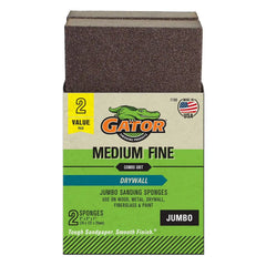 Gator 7108 Multi-Grade Pack Medium Fine Grit Sanding Sponge, 3 x 5 x 1 Inch, 2 Sponges