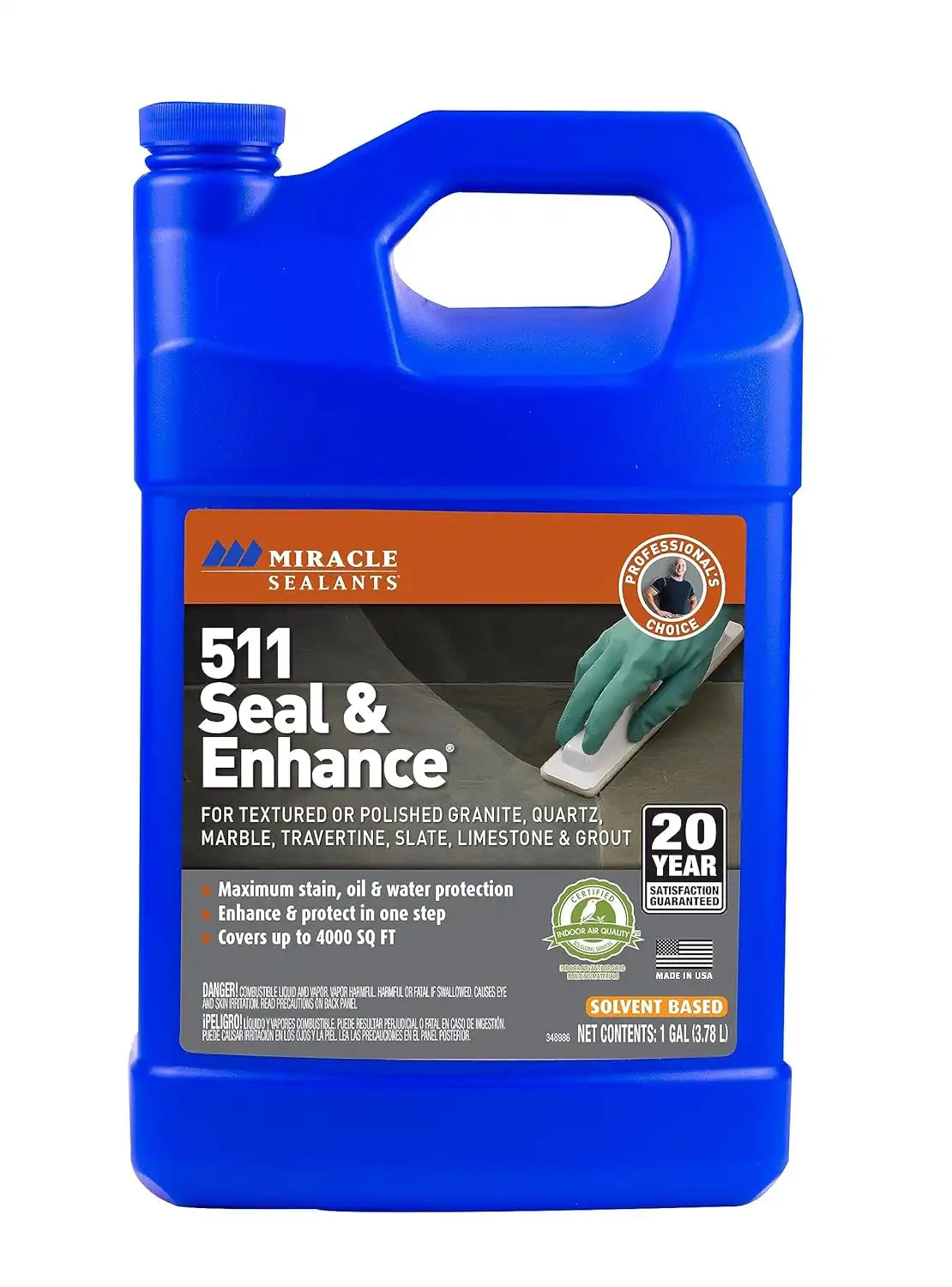Miracle Sealants 511 Seal & Enhance Premium Enhancing Sealer for Stone & Tile, Gallon