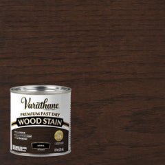 Varathane Premium Fast Dry Wood Stain | 1 Hour Dry Time | 1 Coat Color | Interior Wood Stain | Furniture, Cabinets, Doors, Trim | Half Pint | Kona