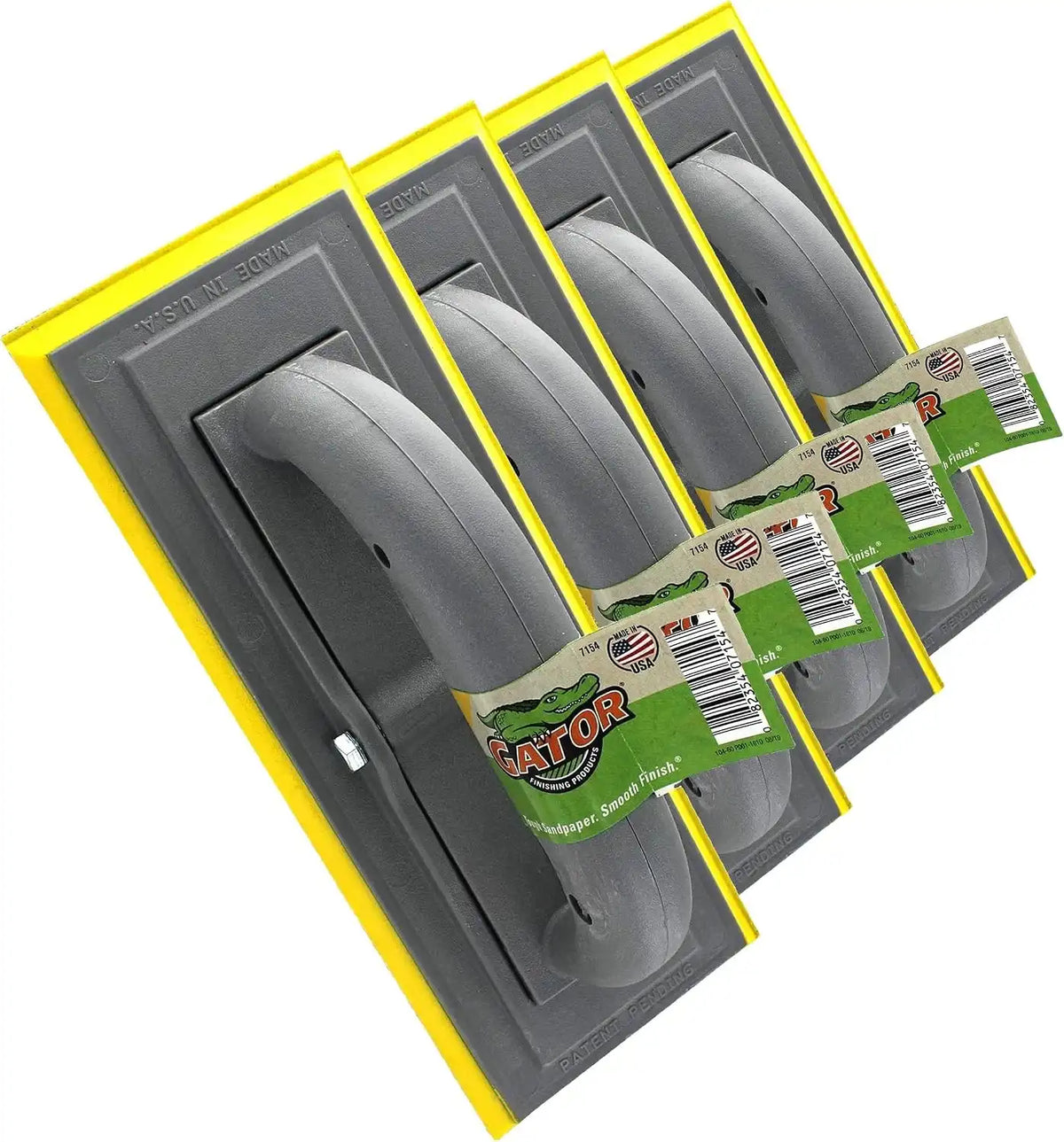 Gator Zip Hook & Loop Drywall Hand Sander, 10" x 4" (Pack of 4)